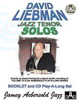 David Liebman Jazz Tenor Solos Tenor Sax BK/CD cover